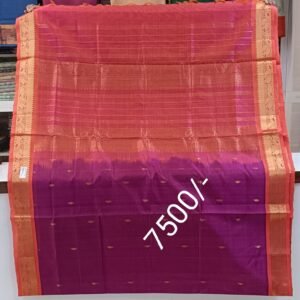 Magenta Kuppadam Silk Saree