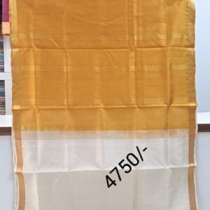 Off-white Kuppadam Silk Saree