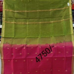 Dark Pink Kuppadam Silk Saree