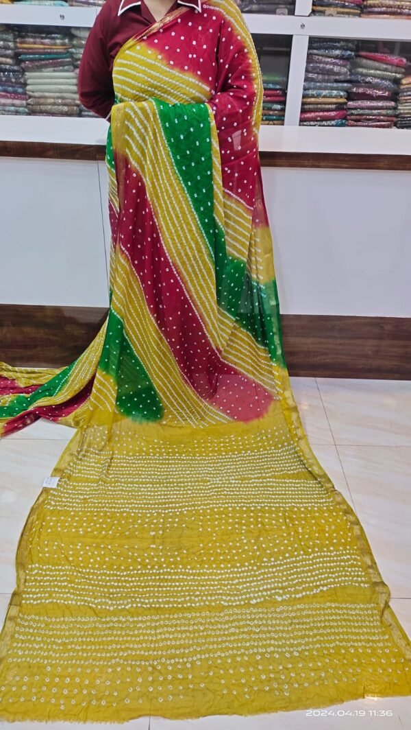 Multi color Semi Silk Saree