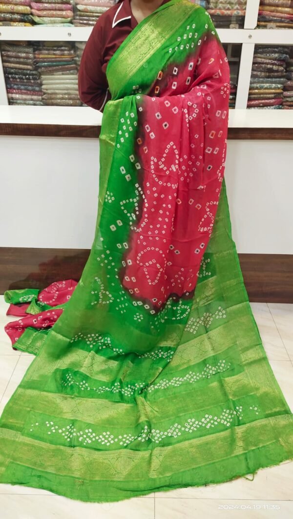 Pink Semi Silk Saree