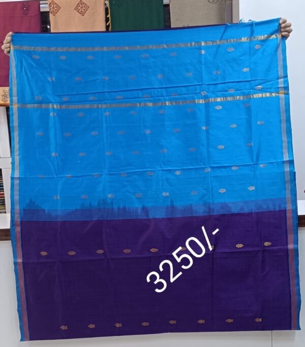 Royal Blue Kuppadam Silk Saree