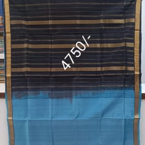 Blue Kuppadam Silk Saree