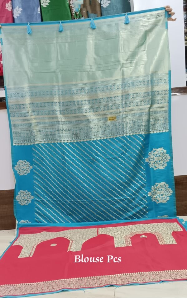 Exquisite Banaras Brocade Lahiria Silk: A Timeless Masterpiece