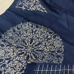 Elegant and Traditional: The Katha Half Silk Saree