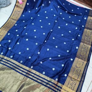 Elegant Cotton Bandhani Saree: A Traditional Gem