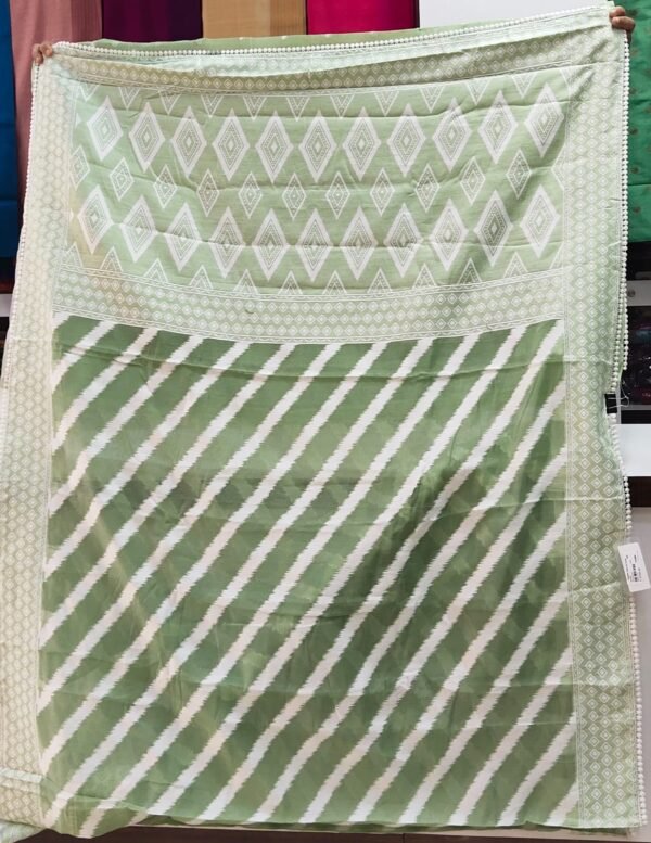 Exquisite Elegance: The Cotton Lakhnavi Saree